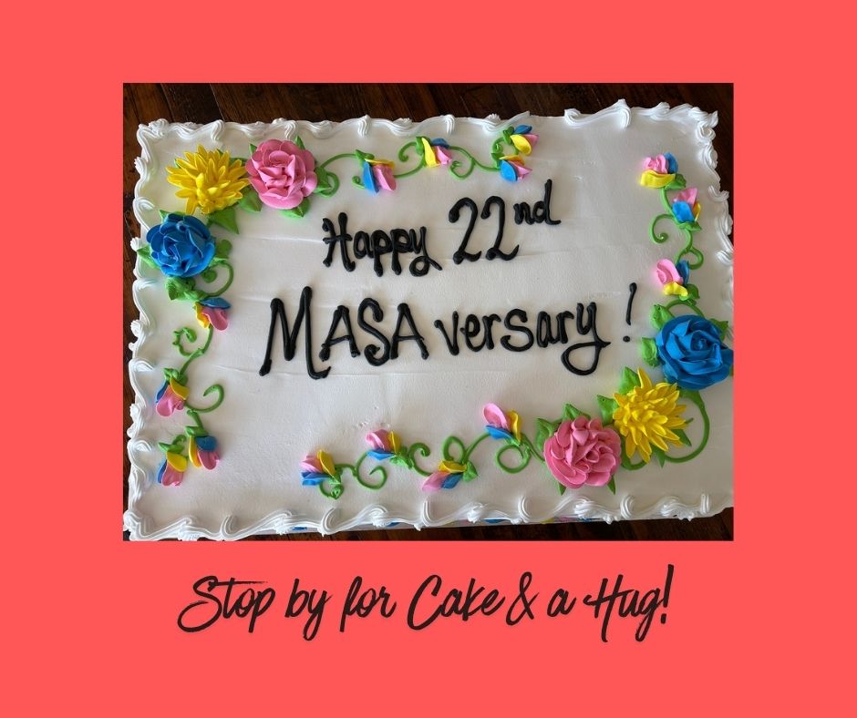 this is the image accompanying our Happy 22nd MASAversary! story